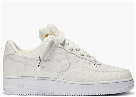 Louis Vuitton Nike Air Force 1 Low By Virgil Abloh White .